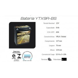 BATERIA YTX9A-BS